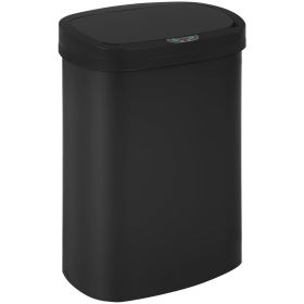 13 Gallon Plastic Touchless Kitchen Trash Can with Motion Sensor for Indoor Use(Black)